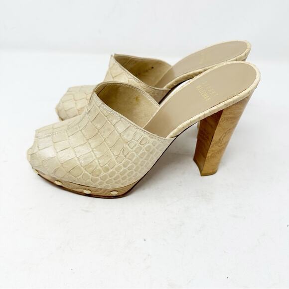 STUART WEITZMAN Leather Heels in Size 8.5 - Picture 2 of 7